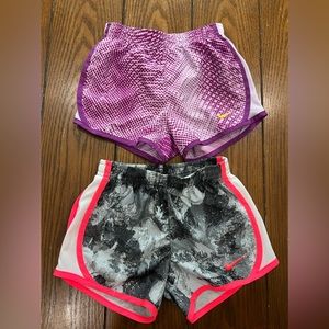 2 pair of girls Nike athletic shorts, size 4/XS
